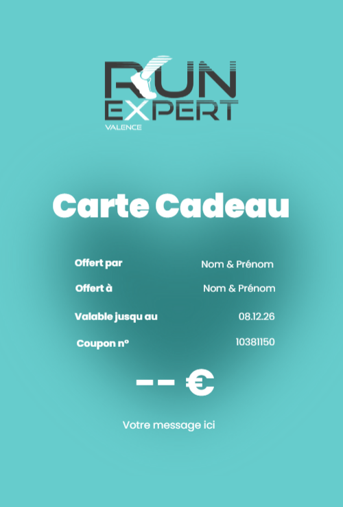 Run Expert Carte Cadeau modèle 10